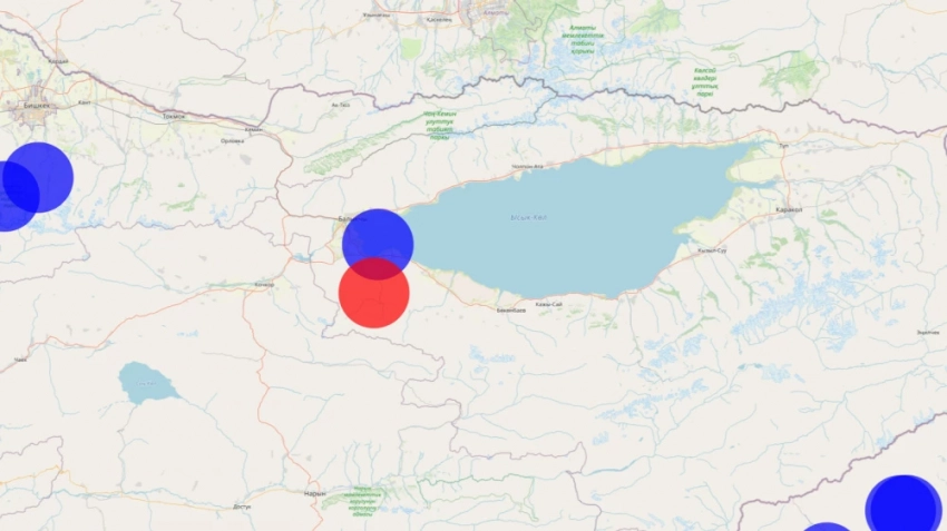 В Иссык-Кульской области произошло землетрясение