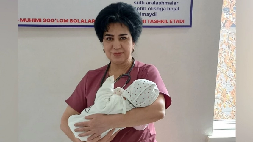 В Ташкентской области родилась девочка весом более 7 кг