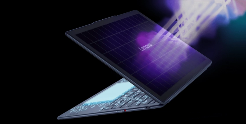 Lenovo представила сверхтонкий ноутбук, который заряжается от солнечного света