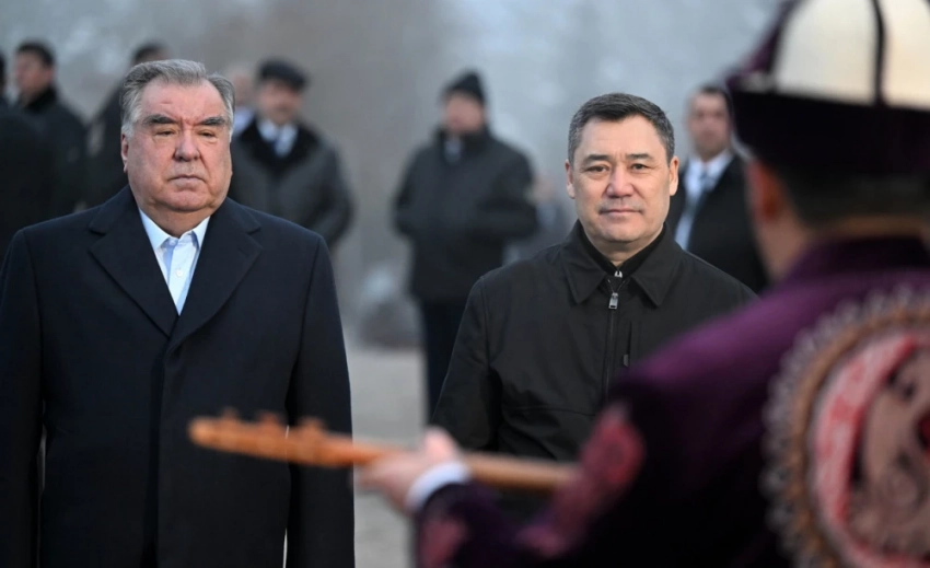 Для Жапарова и Рахмона организовали этнокультурную программу в парке "Ала-Арча". Фото