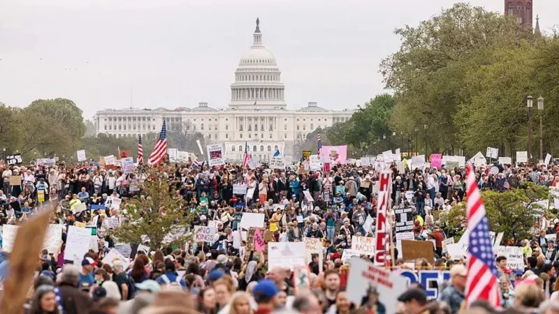 В США прошли протесты против политики Трампа