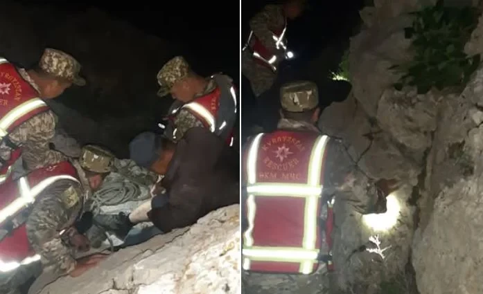 В Кадамжайском районе оказана помощь мужчине, застрявшему в горах