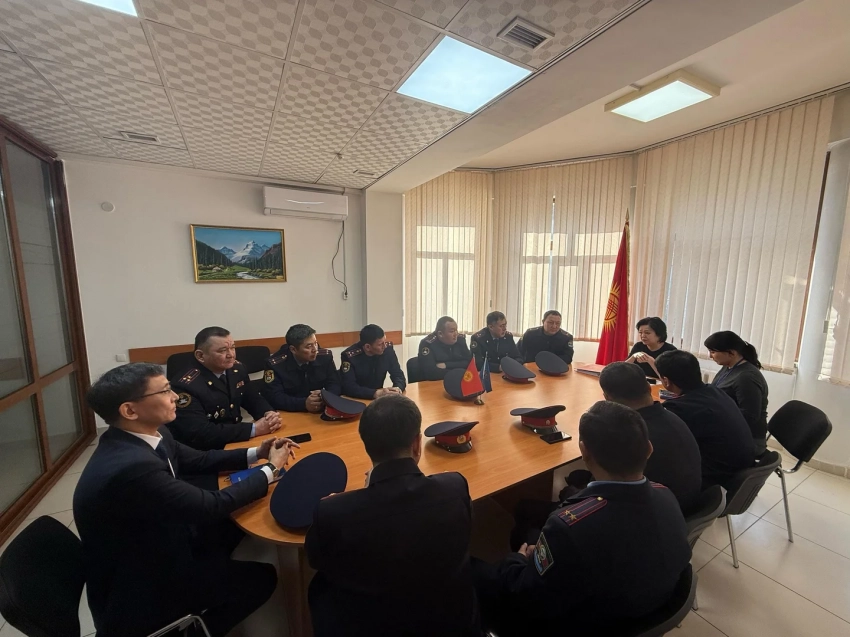 Судебно-экспертная служба провела практическое занятие для руководителей СБНОН МВД КР