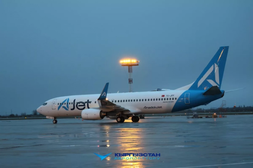 Низкобюджетный лоукостер «AnadoluJet» запустил рейс Бишкек-Стамбул