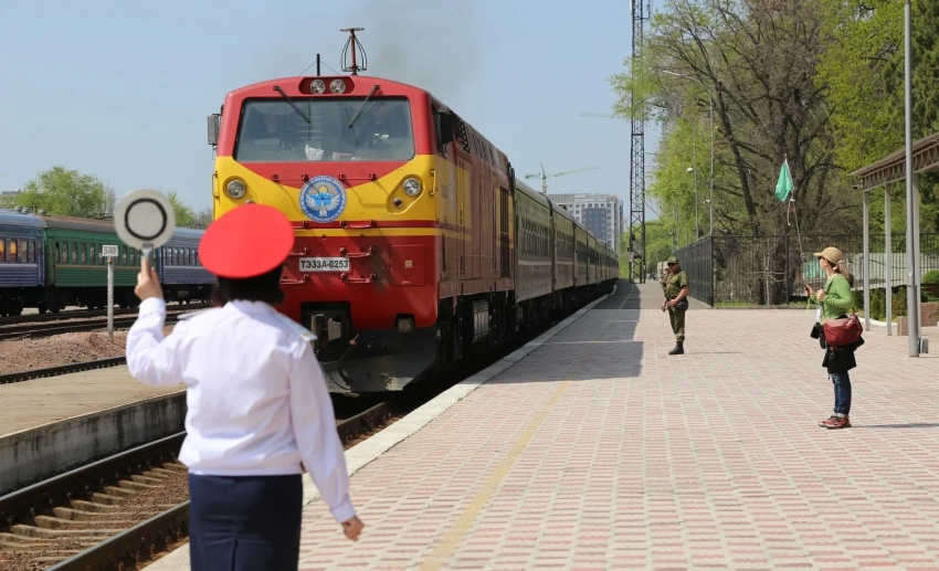 В Чуйской области поезд с туристами из Европы закидали камнями. Пострадал сотрудник поездной бригады