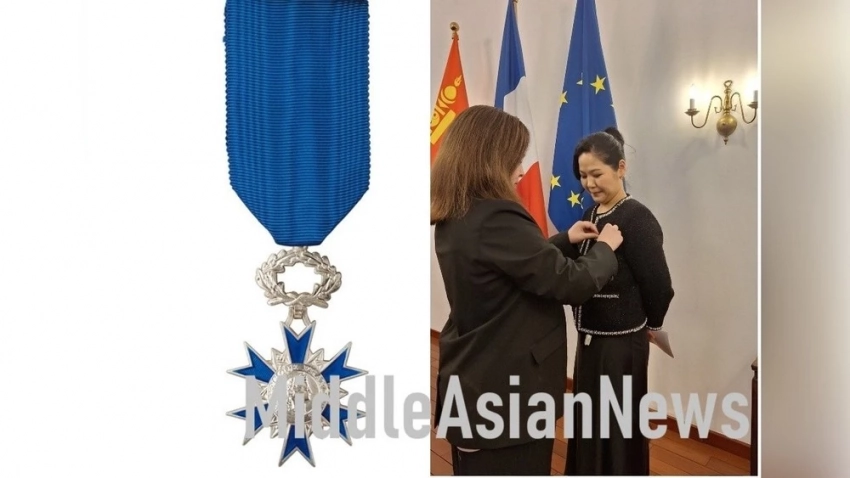 Монголка стала кавалером французского Национального ордена «L'Ordre du Mérite»