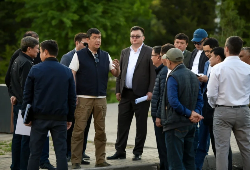 Айбек Джунушалиев проверил участок улицы Курманжан Датка