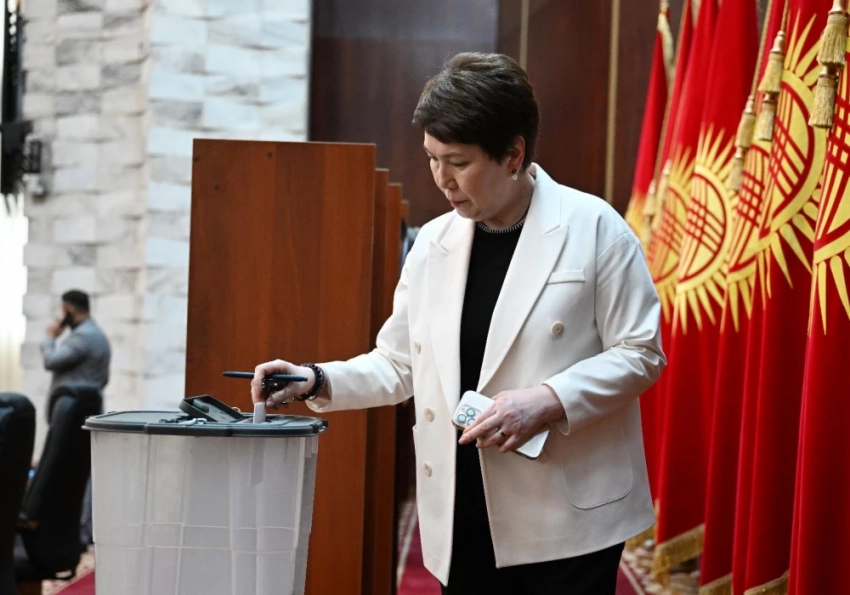 ЖК избрал нового вице-спикера, выдвинутую фракцией "Ата-Журт Кыргызстан" (фото)