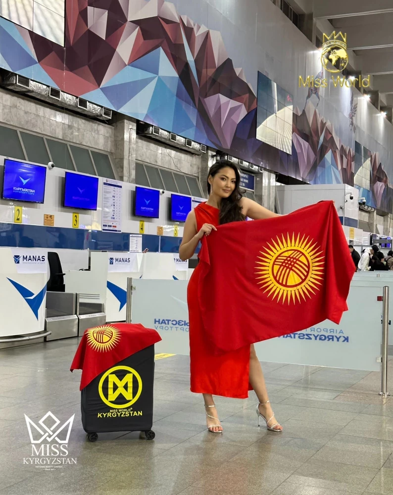 26-летняя Айжан Чаначева вылетела на конкурс "Мисс мира - 2025" в Индию (фото)