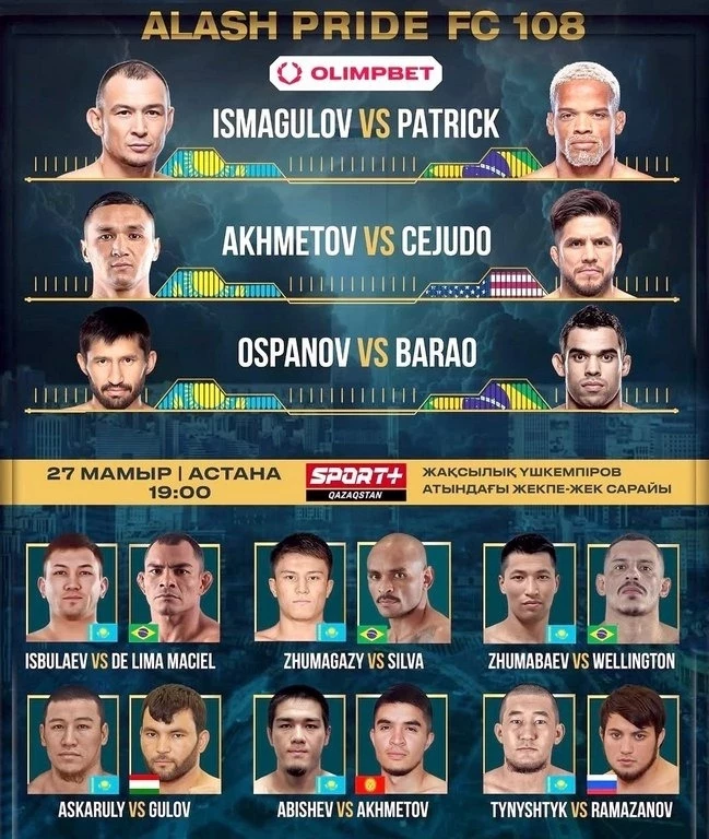 Боец из Кыргызстана проиграл на Alash Pride FC 108 в Астане