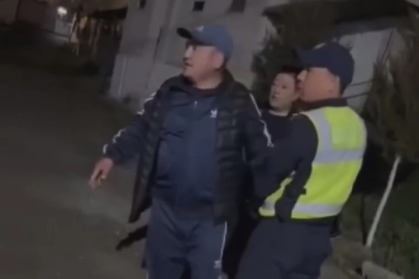 Пьяный экс-помощник прокурора подрался с милиционером в Оше (видео)