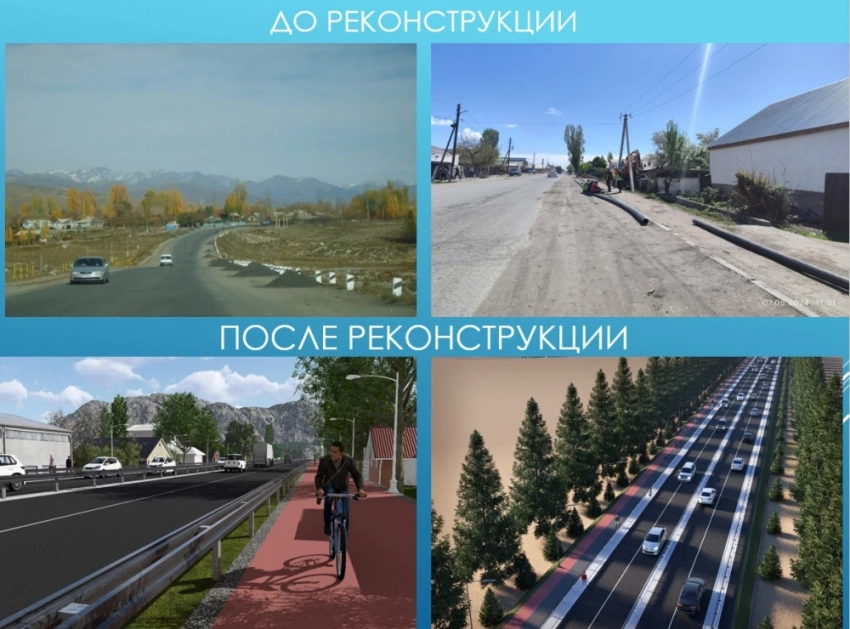 В Минтрансе показали, как будет выглядеть объездная дорога на Иссык-Куле