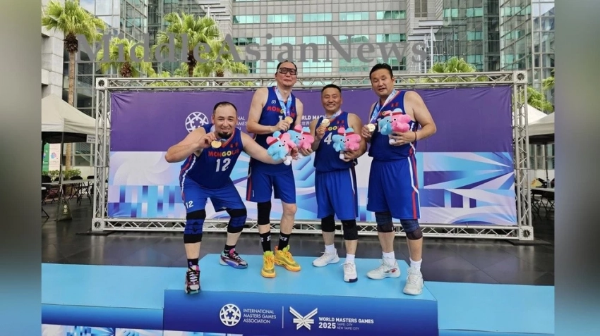 +45-летние баскетболисты 3x3 завоевали золотую медаль на World masters games-2025 в Тайбэе