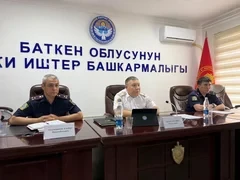 В Баткенской области прошло оперативное совещание ГУОБДД по снижению аварийности