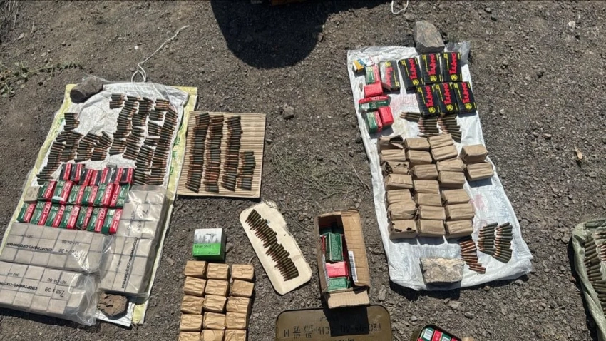 В селе Самаркандек выявлен схрон боеприпасов и огнестрельного оружия