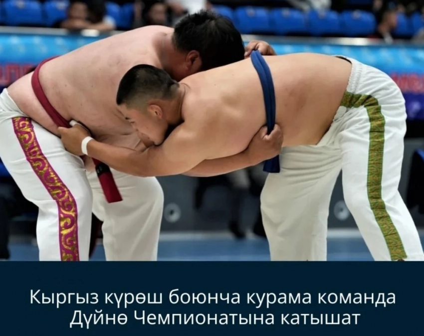 Кыргызская сборная по борьбе на поясах едет на чемпионат мира в Казань