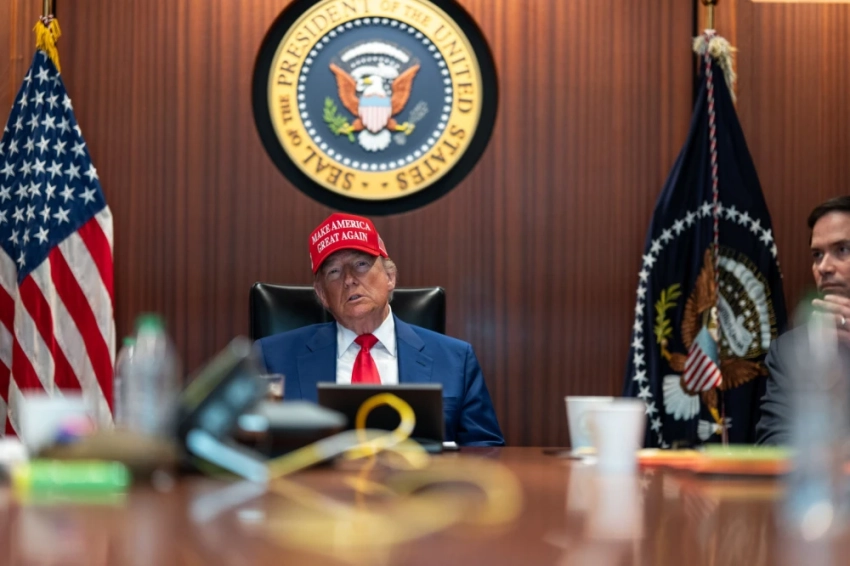 Фото дня: Команда Трампа в момент атаки на Иран