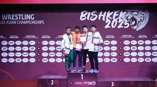 Кыргызстанские борцы завоевали медали на чемпионате Азии