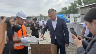 Для железнодорожников в Бишкеке начали строить многоэтажный жилой дом