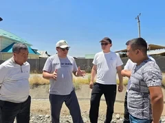 В Джалал-Абаде началось строительство объездной дороги к новому аэропорту