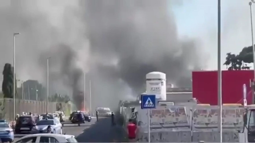 В Риме взорвалась автозаправка