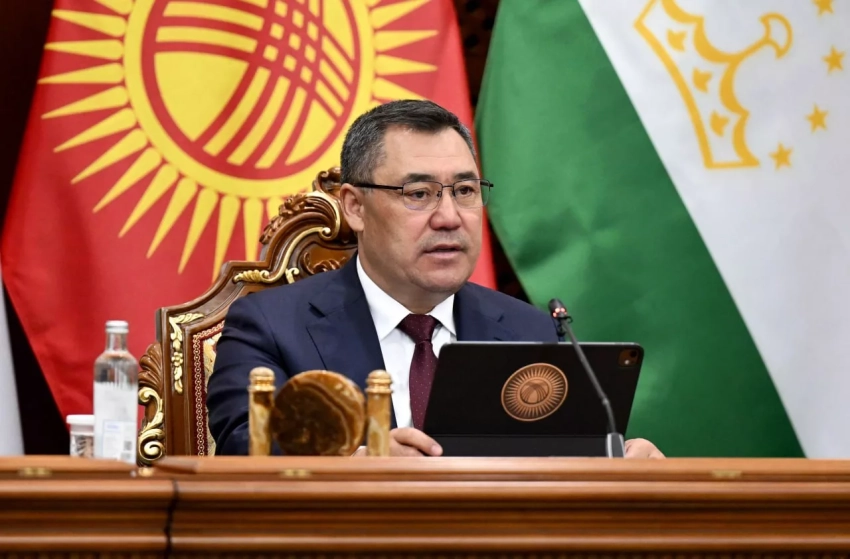 Садыр Жапаров сделал заявление для СМИ по итогам переговоров с президентом Таджикистана