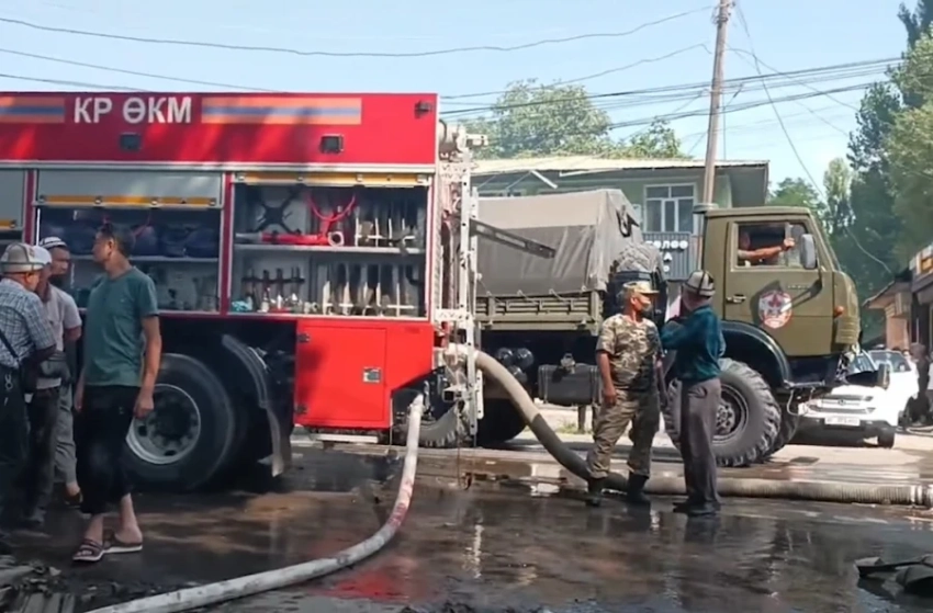 На рынке «Мин Туркун» в селе Куршаб произошел крупный пожар