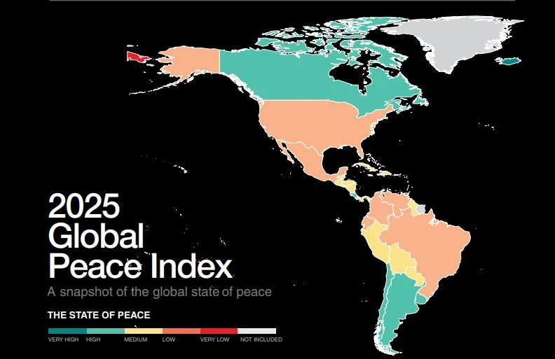Опубликован рейтинг самых миролюбивых стран мира, - Global Peace Index 2025