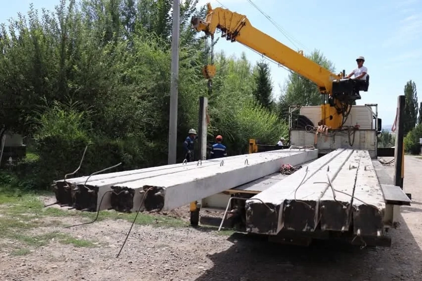 Тюпский РЭС установит 350 железобетонных опор в селе Курменты