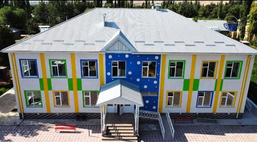 В селе 1-Май Базар-Коргонского района завершено строительство детсада