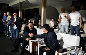 Садыр Жапаров посетил матч сборных Кыргызстана и Шри-Ланки