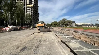 В Бишкеке завершается реконструкция теплотрассы на улице Фрунзе