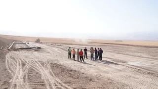 Азамат Сакиев проверил ход строительства железной дороги Китай-Кыргызстан-Узбекистан