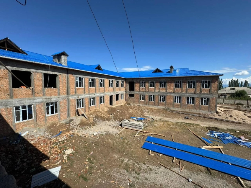 В селе Саруу строится новая школа
