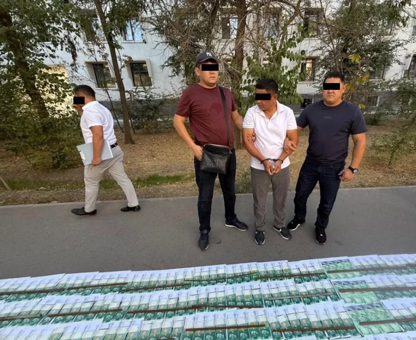 Начальника Чаткальского лесхоза задержали при получении взятки в 5 млн сомов от золотодобывающей компании