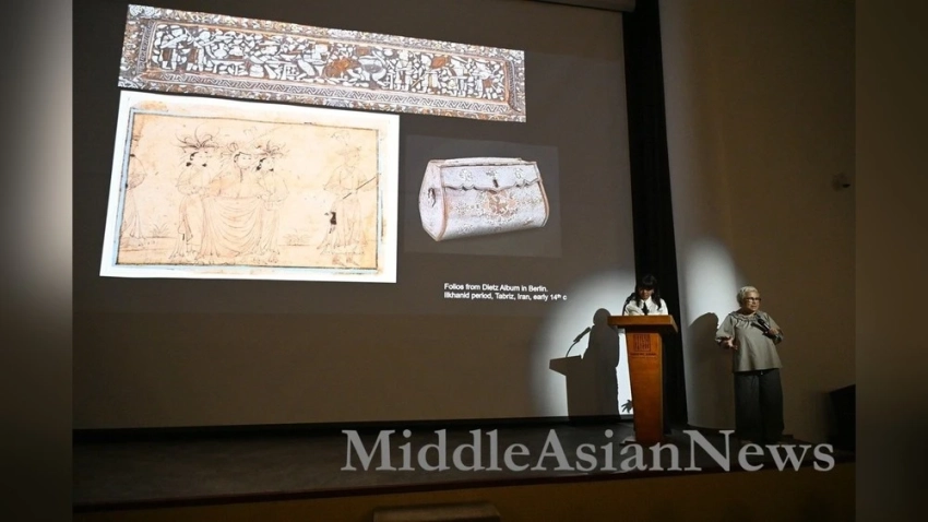 Британский профессор Сьюзан Бабай прочитала лекцию на тему «Монгольская связь: об одной сумке» в Музее «Чингисхан». Фото