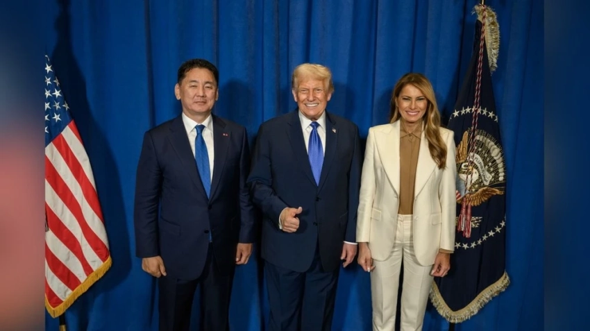 Хурэлсух встретился с президентом США и Меланией Трамп