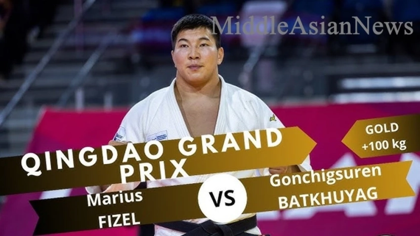 +100 кг: Монголия выиграла последнюю золотую медаль Гран-при Циндао 2025. Видео