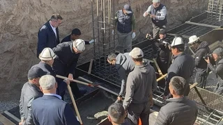 В Нарыне стартовало строительство нового здания областного ЦСМ