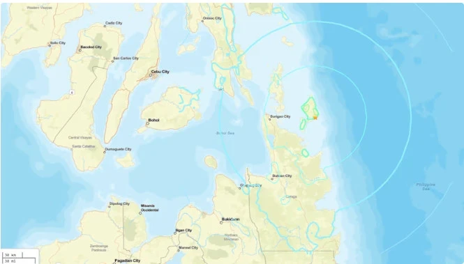 На юге Филиппин произошло землетрясение магнитудой 6,1