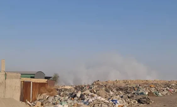 На свалке в селе Кожомкул произошел пожар, виновные оштрафованы