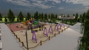 В селе Ленинское появится новый сквер - эскизы