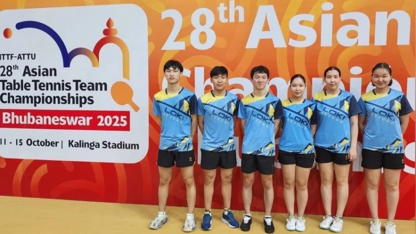 Мужская сборная Монголии по настольному теннису проходит квалификацию на чемпионат мира 2026 года