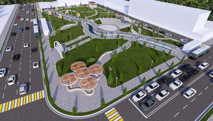 В Оше строится новый парк – эскизы