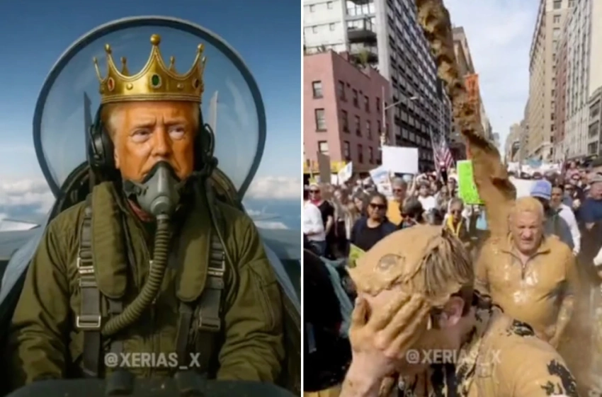 Трамп опубликовал ИИ-видео, где сбрасывает фекалии на протестующих