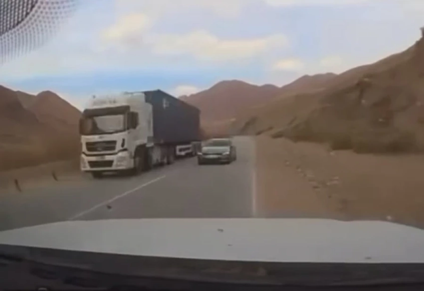 Водителя, который чуть не спровоцировал ДТП на трассе Бишкек - Нарын - Торугарт, нашли