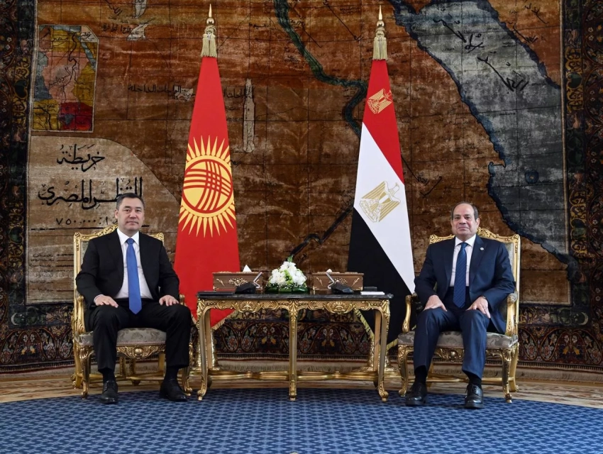 Садыр Жапаров провел переговоры с президентом Египта