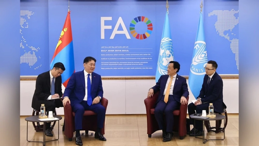 Хурэлсух принял Генерального директора Продовольственной и сельскохозяйственной организации ООН в Риме