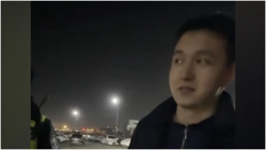 «Я на задании», - заявил водитель в Бишкеке, объясняя тонировку лобового стекла