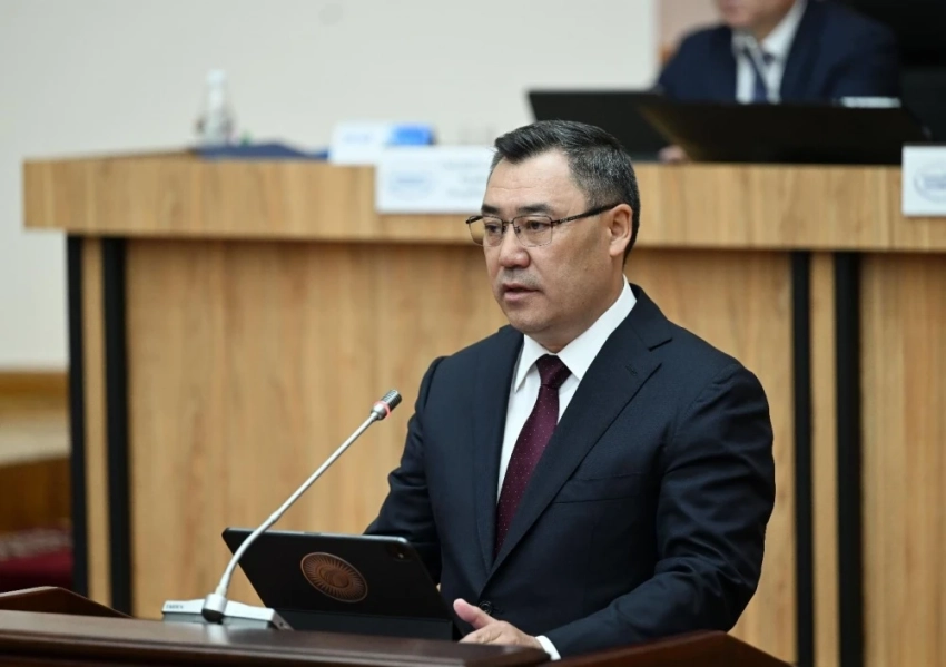 Садыр Жапаров выступил на первом заседании депутатов Жогорку Кенеша